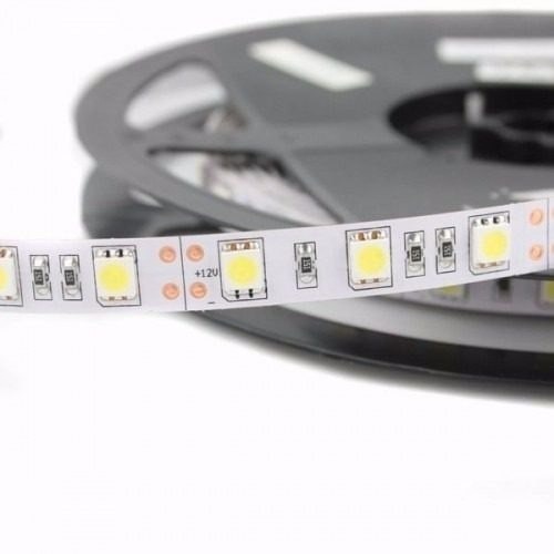 CINTA LED 12V 5050 BLANCA IP20 SIN SILICONA X 5 METROS