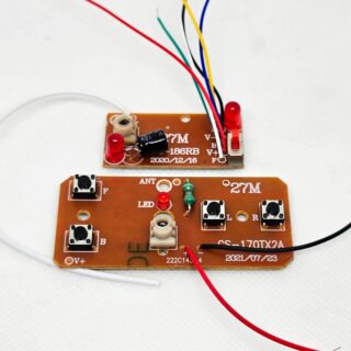 control remoto placa receptora de circuito PCB con antena de Radio, 2,4G, 4 canales, 27MHz
