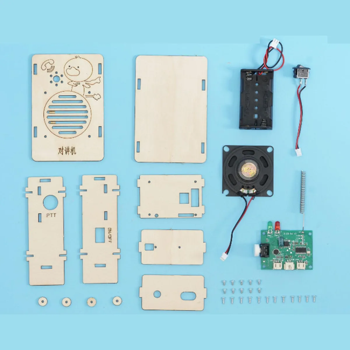PROYECTO/KIT WALKIE TALKIE INALAMBRICOS (PARA ARMAR) - Imagen 3