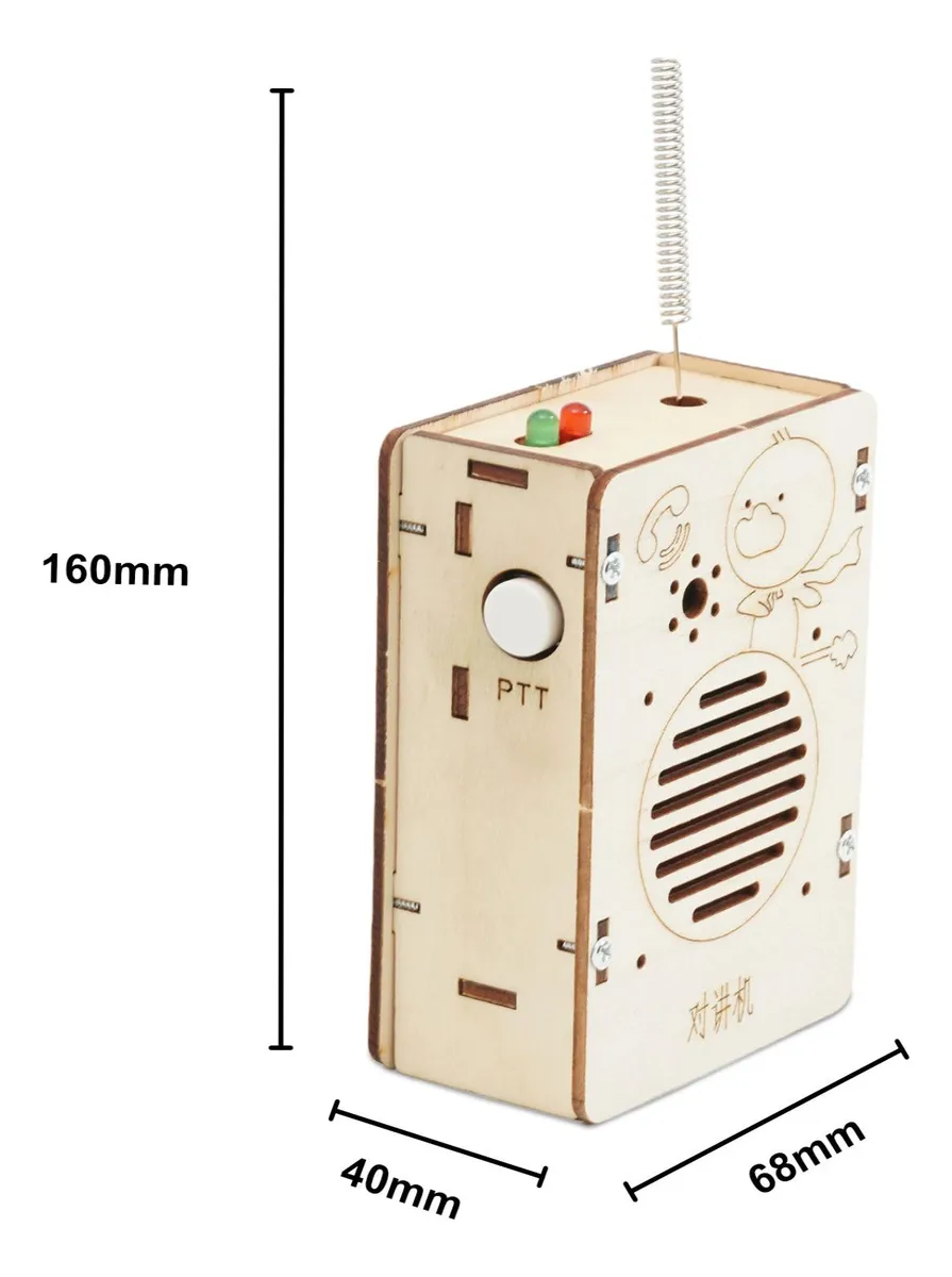 PROYECTO/KIT WALKIE TALKIE INALAMBRICOS (PARA ARMAR) - Imagen 2