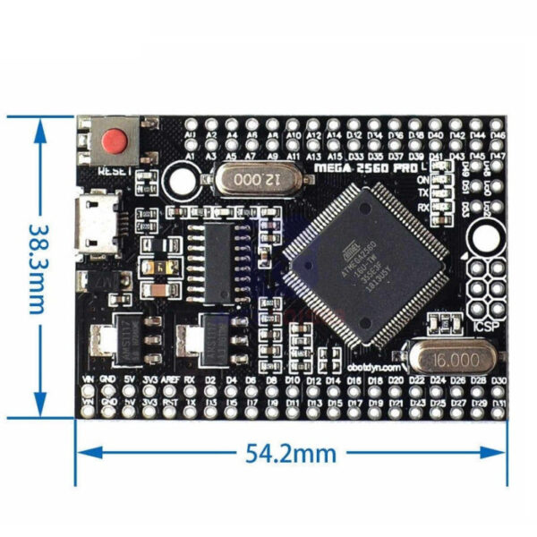 ARDUINO MEGA 2560 PRO CH340 ARDUBOARD EMBEBIDO - edutronicas