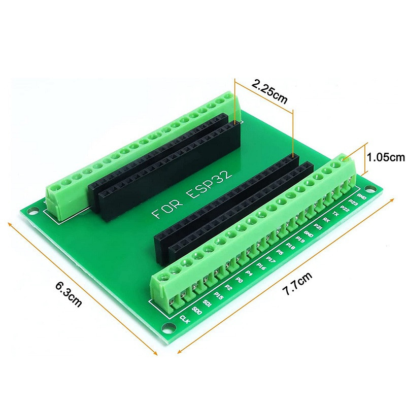 SHIELD ESP32 TARJETA DE EXPANSION A BORNERAS 38 PINES - Imagen 2